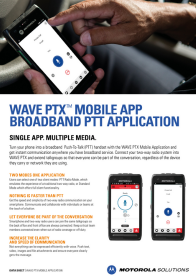 Wave PTX Mobile App Broadband Application