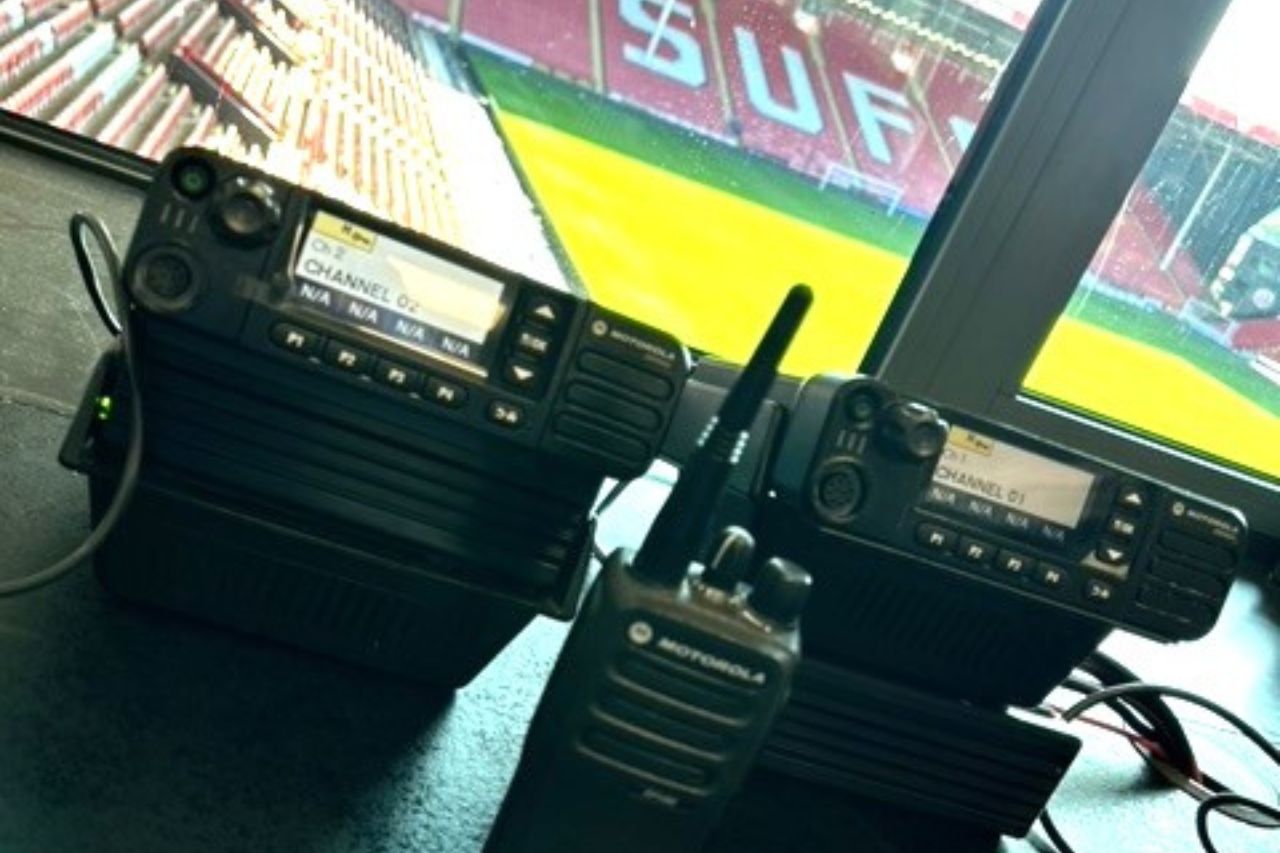 Two way radio system for football clubs